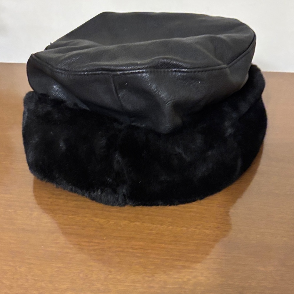 Wilsons Leather Black Fur Hat